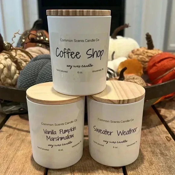 🕯️🕯️Hand Made 7 oz hand poured candle with 100% soy wax & wooden wick - Picture 9 of 13